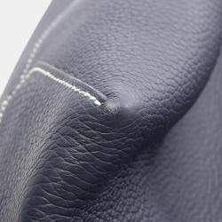 مملوكة مسبقًا حقيبة توت هيرمس كاباس سيلير 46 جلد توريلون كليمنس أزرق كحلي نافي بلو نوي