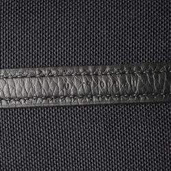 Pre Owned Hermes Pursangle Black Towar Military Canvas Toile Military Tote Bag