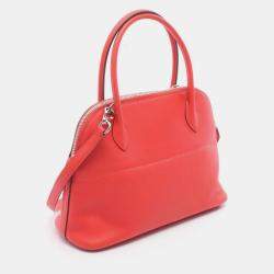 مملوكة مسبقًا Hermes Bolide 27 Rouge Tomate Swift Leather Shoulder Bag