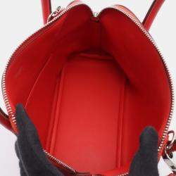 مملوكة مسبقًا Hermes Bolide 27 Rouge Tomate Swift Leather Shoulder Bag