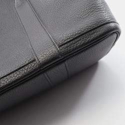 Pre Owned Hermes Garden Party 36 Black Negonda Leather Tote Bag