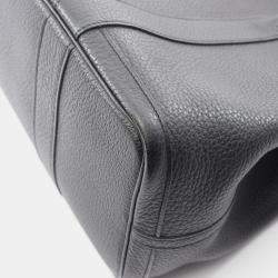 Pre Owned Hermes Garden Party 36 Black Negonda Leather Tote Bag