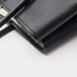 Pre Owned Hermes Garden Party 36 Black Negonda Leather Tote Bag