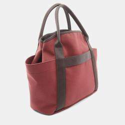 مملوكة مسبقًا حقيبة يد هيرمس ساك دي بانساج جروم بوردو تويليتاري توت عسكرية