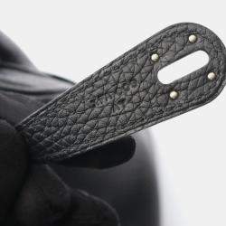 مملوكة مسبقًا Hermes Lindy 30 Black Taurillon Clemence Leather Shoulder Bag