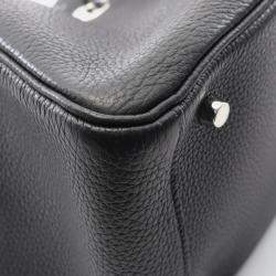 مملوكة مسبقًا Hermes Lindy 30 Black Taurillon Clemence Leather Shoulder Bag