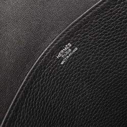 مملوكة مسبقًا حقيبة هيرمس حليزان 31 سمتين جلد كليمونس توريلون أسود