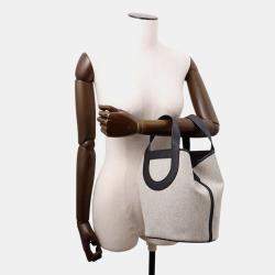 Pre Owned حقيبة هيرمس إن ذا لوب قماش إكرو/أسود سويفت جلد مقاس 23