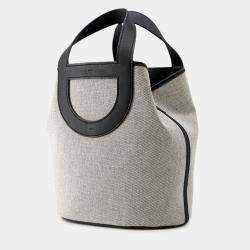 Pre Owned حقيبة هيرمس إن ذا لوب قماش إكرو/أسود سويفت جلد مقاس 23