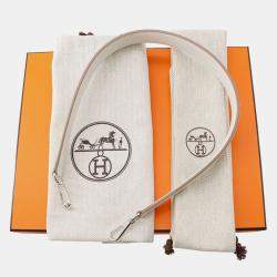 Pre Owned حقيبة هيرمس نيو إيفلين إتوبي/غري بيرل/ديون توال جلد حجم تبي صغير