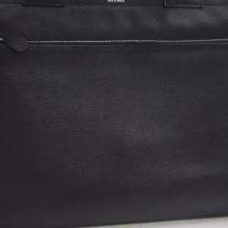 مملوكة مسبقًا حقيبة هيرمس ساك بيرلنت 40 جلد كليمنس أسود