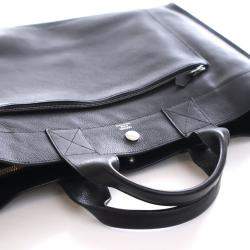 مملوكة مسبقًا حقيبة هيرمس ساك بيرلنت 40 جلد كليمنس أسود