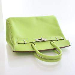 مملوكة مسبقًا حقيبة هيرمس بيركن 30 جلد إيبسوم كيوي كاندي