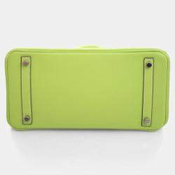 مملوكة مسبقًا حقيبة هيرمس بيركن 30 جلد إيبسوم كيوي كاندي