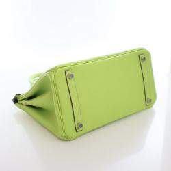 مملوكة مسبقًا حقيبة هيرمس بيركن 30 جلد إيبسوم كيوي كاندي