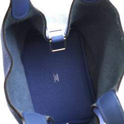 مملوكة مسبقًا Hermes Bleu Azur Clemence Picotin Lock 18