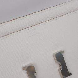 مملوكة مسبقًا Hermes Gris Perle Epsom Constance To Go Wallet