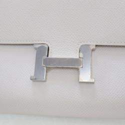 مملوكة مسبقًا Hermes Gris Perle Epsom Constance To Go Wallet