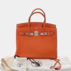 Pre Owned حقيبة هيرمس بيركين توغو برتقالي 30