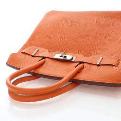 Pre Owned حقيبة هيرمس بيركين توغو برتقالي 30