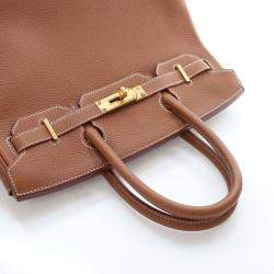 Pre Owned حقيبة هيرمس بيركن 30 توغو ذهبي