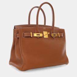 Pre Owned حقيبة هيرمس بيركن 30 توغو ذهبي