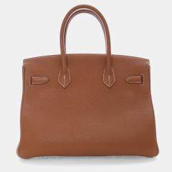 Pre Owned حقيبة هيرمس بيركن 30 توغو ذهبي