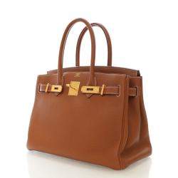 Pre Owned حقيبة هيرمس بيركن 30 توغو ذهبي