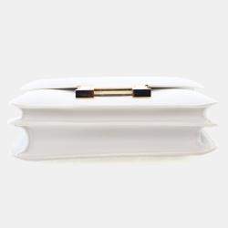 Pre Owned حقيبة هيرميس كونستانس ميني أبيض سويفت 18