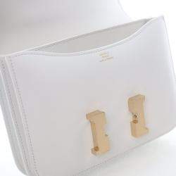 Pre Owned حقيبة هيرميس كونستانس ميني أبيض سويفت 18