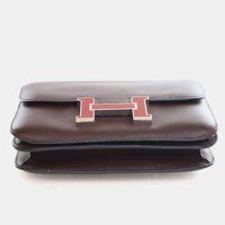 Pre Owned حقيبة هيرميس كونستانس 18 جلد سويفت روج سيليير
