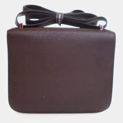 Pre Owned حقيبة هيرميس كونستانس 18 جلد سويفت روج سيليير