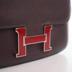 Pre Owned حقيبة هيرميس كونستانس 18 جلد سويفت روج سيليير