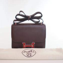 Pre Owned حقيبة هيرميس كونستانس 18 جلد سويفت روج سيليير