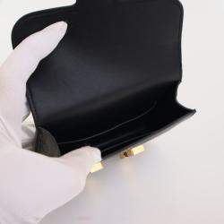 Pre Owned Hermes Noir Epsom Constance Slim Wallet
