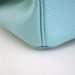 Pre Owned Hermes Bleu Atoll Togo Birkin 35