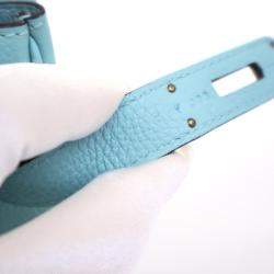 Pre Owned Hermes Bleu Atoll Togo Birkin 35