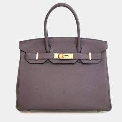 Pre Owned Hermes Etain Togo Birkin 30