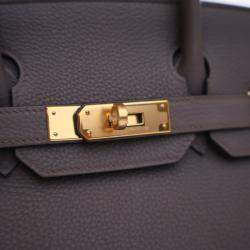 Pre Owned Hermes Etain Togo Birkin 30
