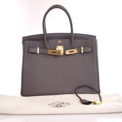 Pre Owned Hermes Etain Togo Birkin 30