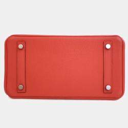 Pre Owned Hermes Rouge Tomate Togo Birkin 25