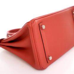 Pre Owned Hermes Rouge Tomate Togo Birkin 25