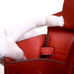 Pre Owned Hermes Rouge Tomate Togo Birkin 25