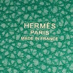 مملوكة مسبقًا Hermès Picotin 18 Vert Vertigo Taurillon Clemence Leather Bag