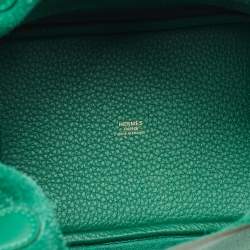 مملوكة مسبقًا Hermès Picotin 18 Vert Vertigo Taurillon Clemence Leather Bag