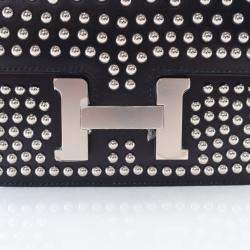 مملوكة مسبقًا حقيبة هيرمس كونستانس 18 ميني نوار بوكس كلوتيه