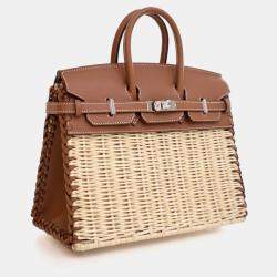 Pre Owned Hermes Gold Swift Picnic Birkin 25