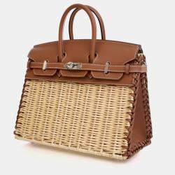 Pre Owned Hermes Gold Swift Picnic Birkin 25