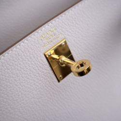 Pre Owned Hermes Gris Pale Togo Kelly 25