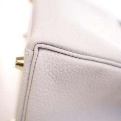 Pre Owned Hermes Gris Pale Togo Kelly 25
